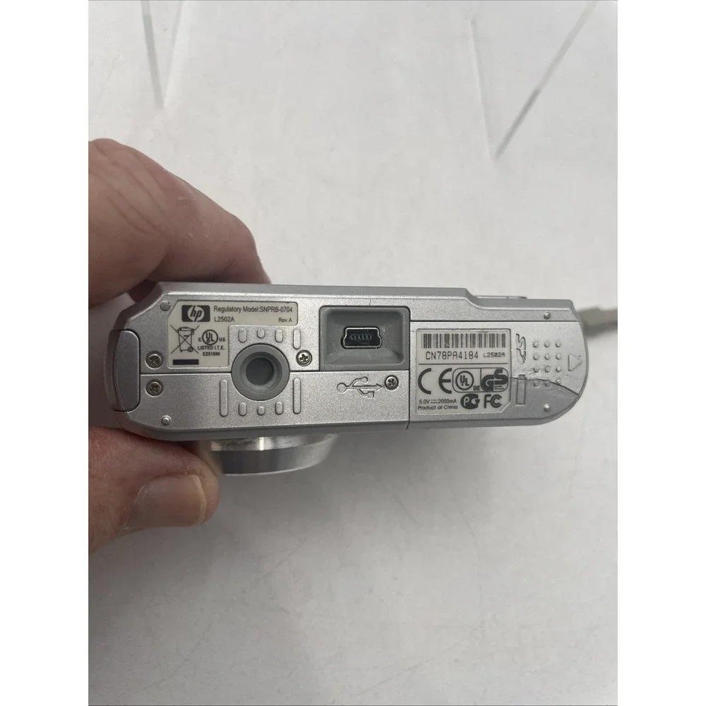 HP Photosmart M447 5MP Digital Camera 3X Zoom+Battery+SD Card-Tested